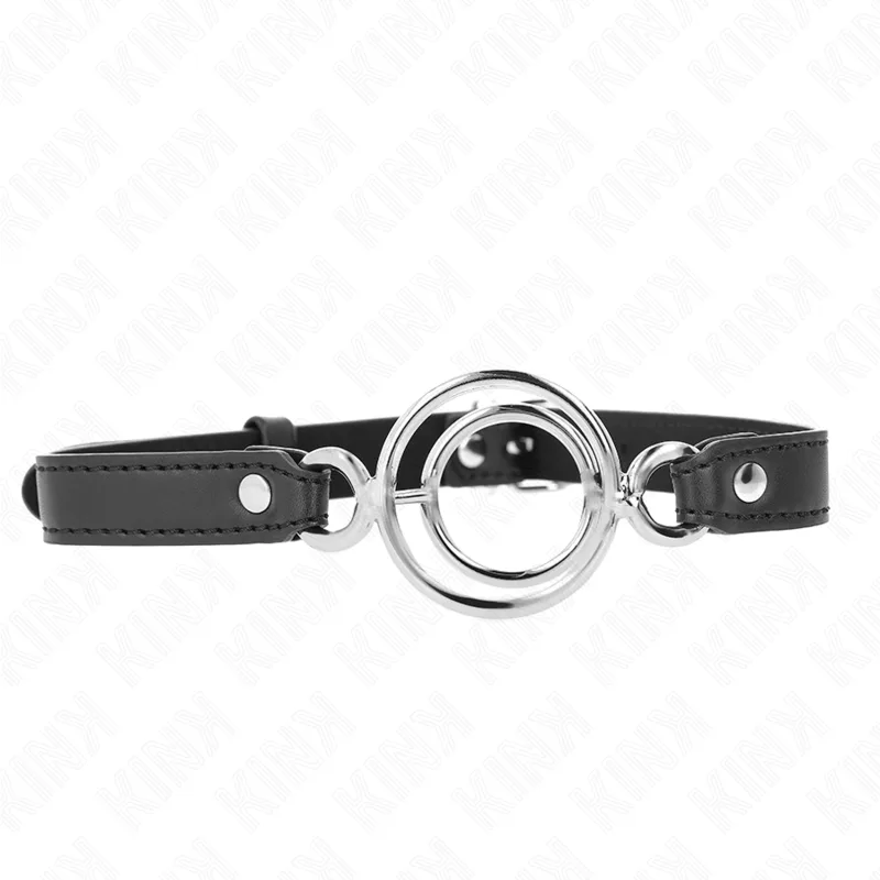 Kink - Gag com Múltiplos o-Anéis 5 cm Preto 63 X 2,5 cm