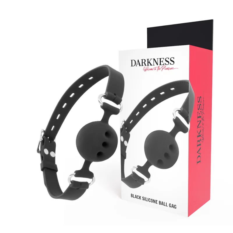 Darkness - Mordaa de Silicone Respirvel Preta