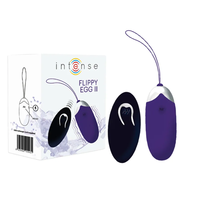 Intense - Flippy Ii Vibrante Ovo com Controle Remoto Roxo