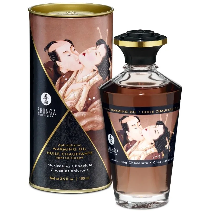 Shunga - Massage Oil with Heat Effect Intense Chocolate Flavor 100 ml