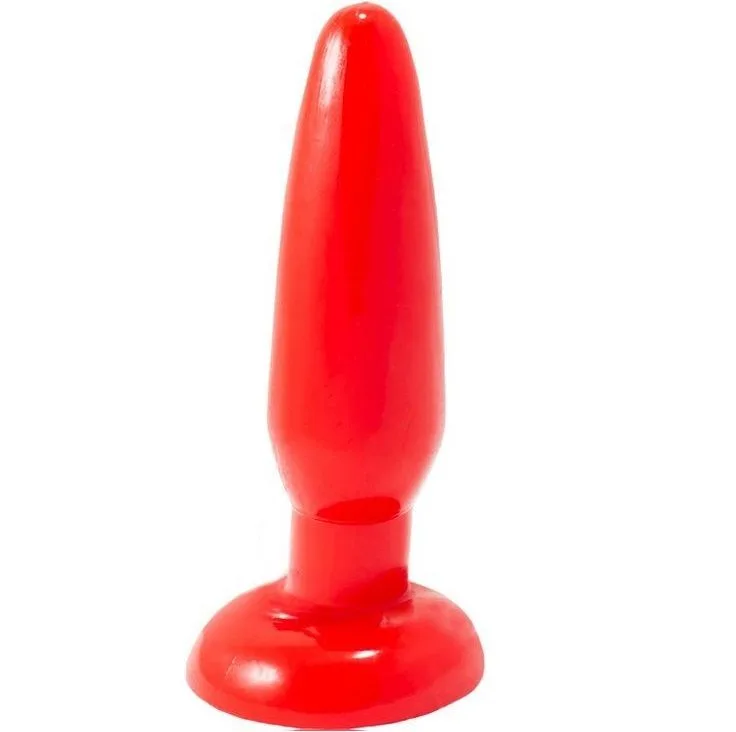 Baile - Plug Anal Pequeno Vermelho 15 cm