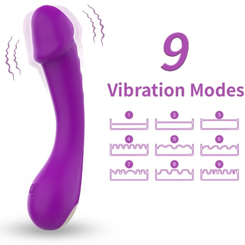 Armony - Dildo Vibrador G-Spot Silicone Roxo