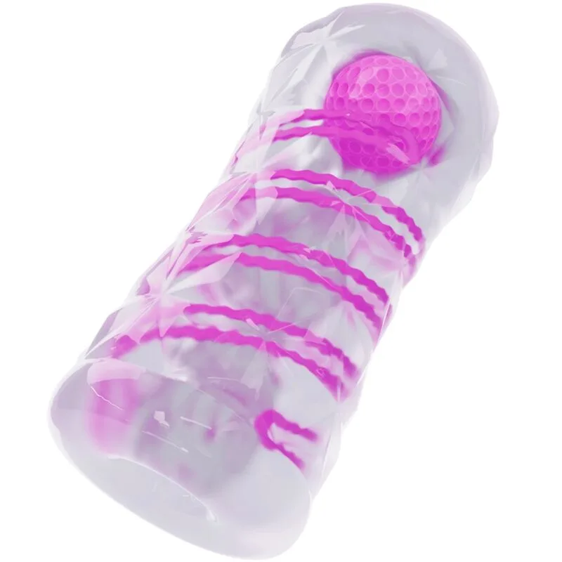 Pretty Love - Fantasy Male Masturbator with Internal Spiral and Transparent Balls